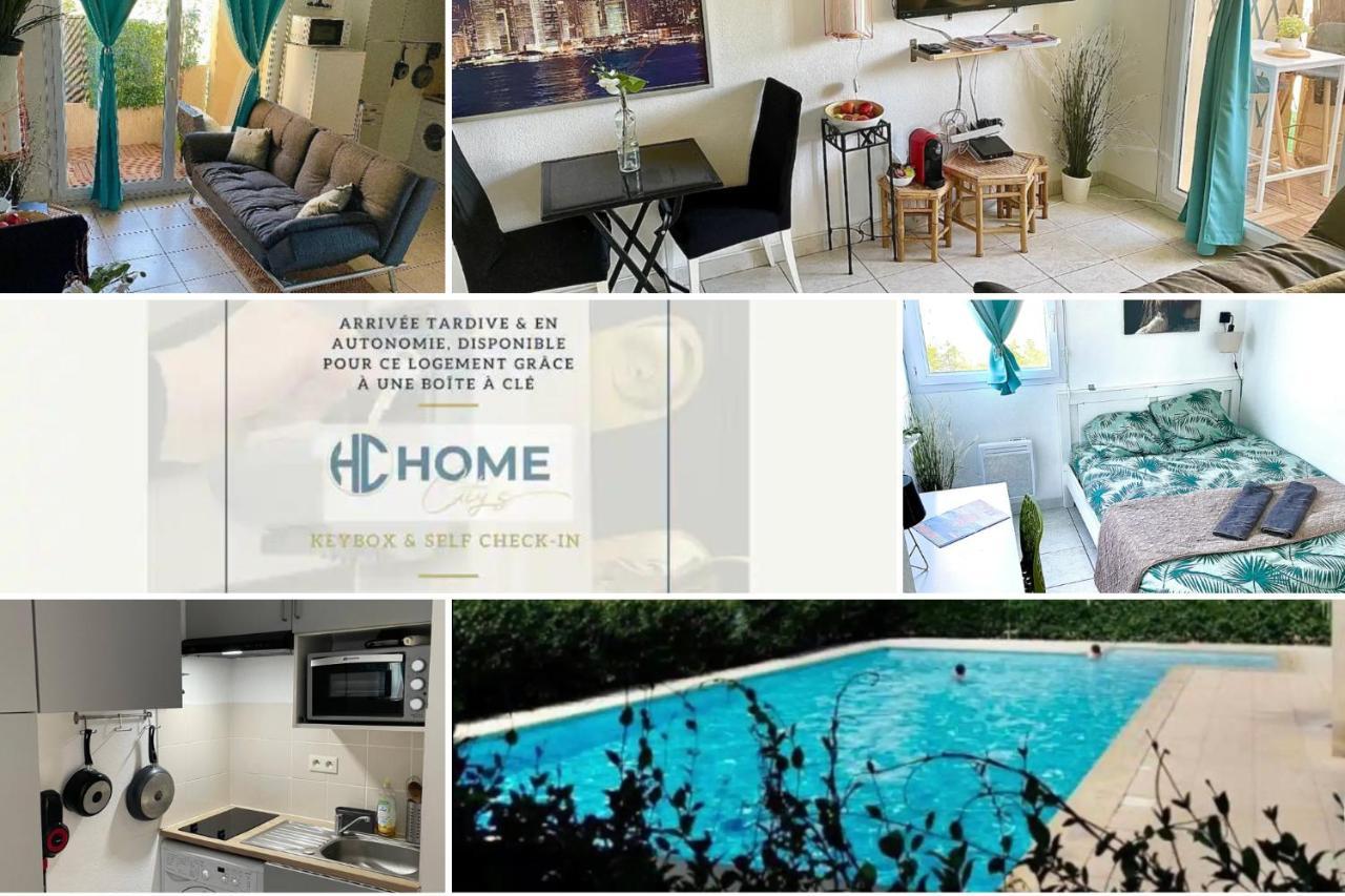 Appt Lumineux, Piscine, Wifi Apartment Montpellier Bagian luar foto